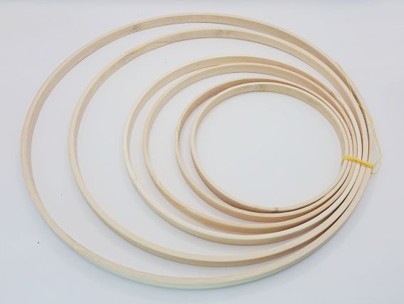 Набір основ, рамки для панно, бамбукові, діаметр 12, 15,18, 20, 26,30см борт 1см