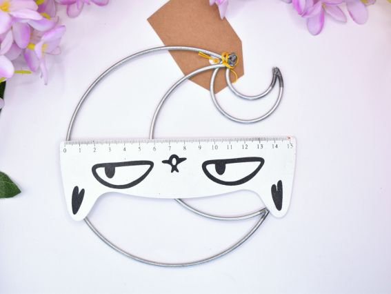 Основа-рамка для панно, металева, Місяць 15см та Місяць 5 см