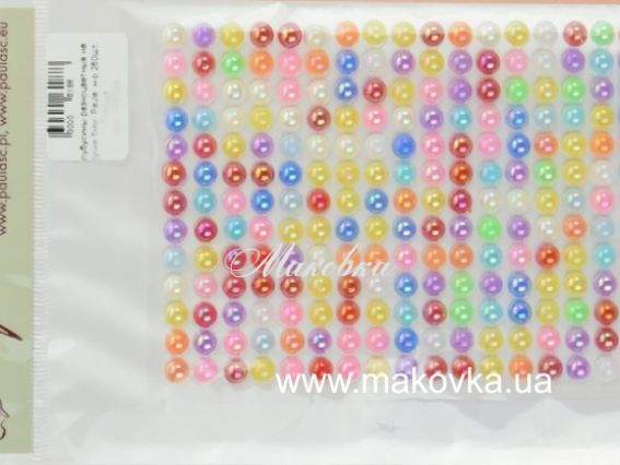 Полу-жемчужины 5 мм Paula ассорти перламутровые, самоклеящиеся , 260 шт Полу-жемчужины 5 мм Paula ассорти перламутровые, самоклеящиеся , 260 шт