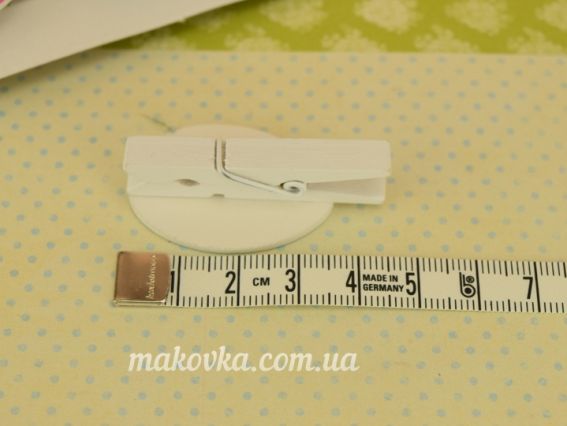 Набор мини-фигурок на прищепке Пасхальные Яйца в горох, 25х35мм 4шт, Paula