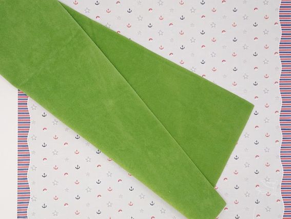 Лист бархата А4 зеленый