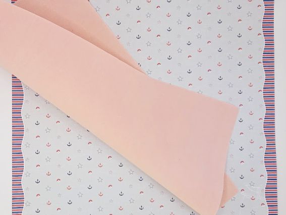 Лист бархата А4 персиковый