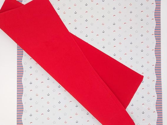 Лист бархата А4 красный