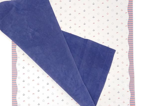 Лист бархата А4 тёмно-синий