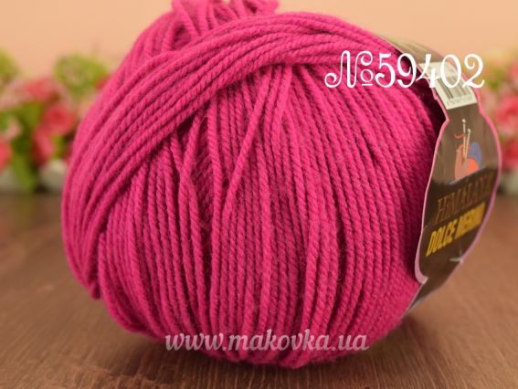Dolce Merino Himalaya пряжа 59402 Ярко-розовый