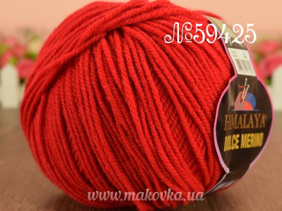 Dolce Merino Himalaya пряжа 59425 Красный