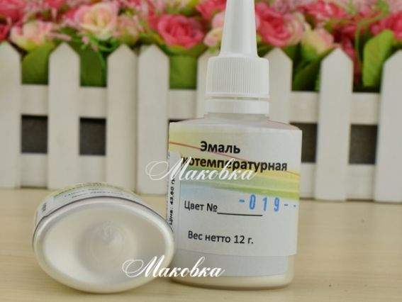 Низкотемпературная эмаль Imagic, 12 гр, №19 Карамельный белый Низкотемпературная эмаль Imagic, 12 гр, №19 Карамельный белый