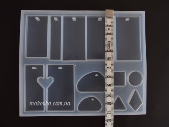 СЛ-01 Набір силіконових форм для епоксідної смоли , форми створення прикрас, кабошонів, браслетів