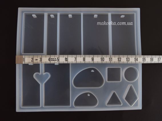 СЛ-01 Набір силіконових форм для епоксідної смоли , форми створення прикрас, кабошонів, браслетів