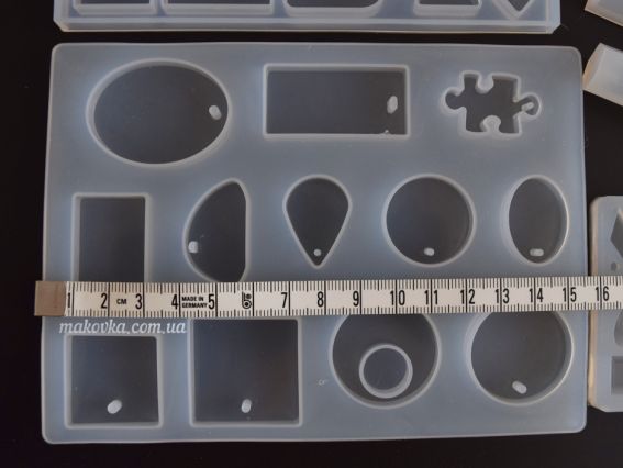 СЛ-01 Набір силіконових форм для епоксідної смоли , форми створення прикрас, кабошонів, браслетів