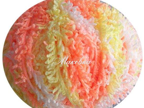 абрикосово-бело-желтый