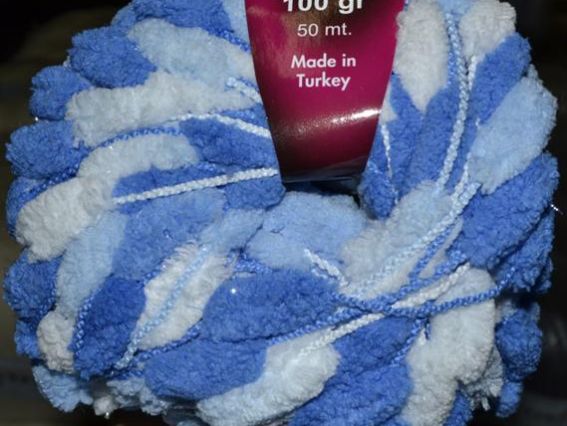 Пампушки Modo Almond синий-голубой-белый