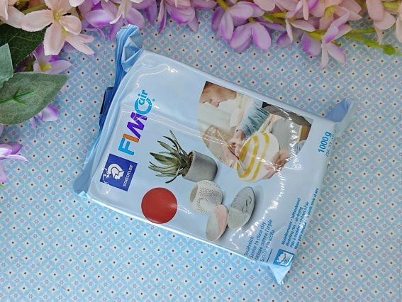 FimoAir Basic 8101-76 09 Пластика самозастывающая для лепки и моделирования, цвет терракота, 1 кг