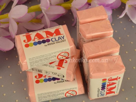 Пластика запекаемая Jam Clay Персик №400