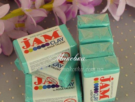 Пластика запекаемая Jam Clay Лагуна, №600