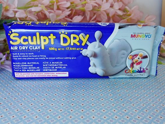 Маса для моделювання Біла, самозастигаюча Sculpt Dry 985505 MUNGYO 500 г.,