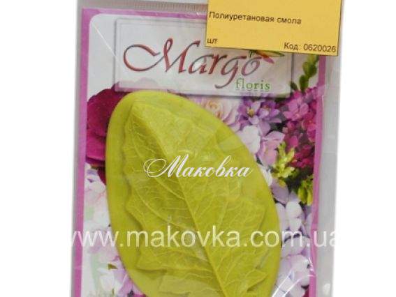 Молд Margo лист Герберы, 95х60 мм, 1 шт Молд Margo лист Герберы, 95х60 мм, 1 шт