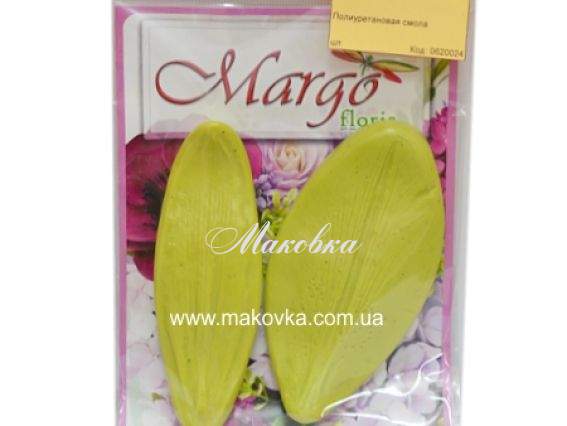 Молд Margo лепесток Лилии, 105х55 мм, 105х38 мм, 2 шт Молд Margo лепесток Лилии, 105х55 мм, 105х38 мм, 2 шт