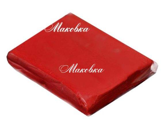 Полимерная глина Бебик, 95 гр, красная Полимерная глина Бебик, 95 гр, красная