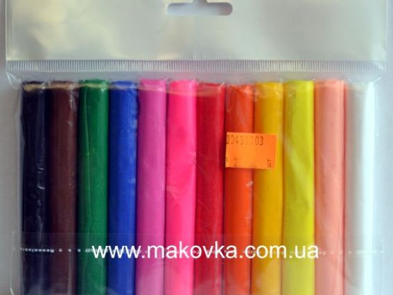 Набір полімерної глини 12 кольорів Бебік 190026