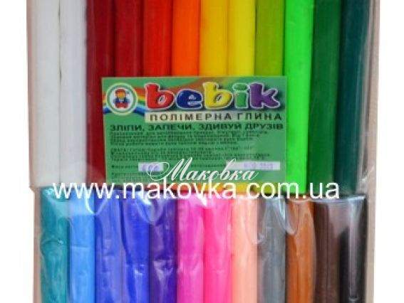 Набор полимерной глины Бебик, 24 цвета Набор полимерной глины Бебик, 24 цвета