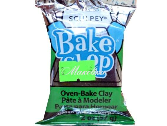 Пластика Bake Shop Sculpey BA1822 зеленая Пластика Bake Shop Sculpey BA1822 зеленая