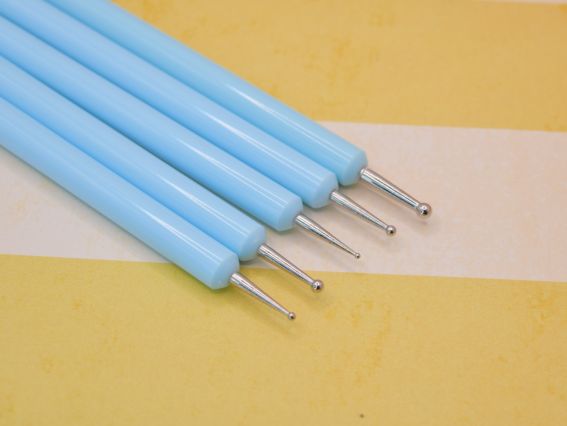 Набір інструментів для ліплення , дотси та силіконові стекі, 5 шт