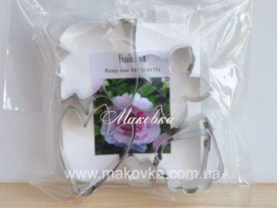 Формы для лепки (каттеры) Цветов Пионовой Розы (02-0171), 7 шт