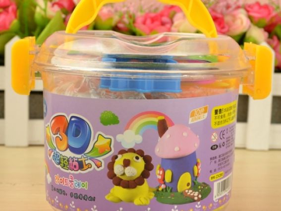 Набор для творчества Пластилин самозастывающий в ведерке, ZX260 Набор для творчества Пластилин самозастывающий в ведерке, ZX260