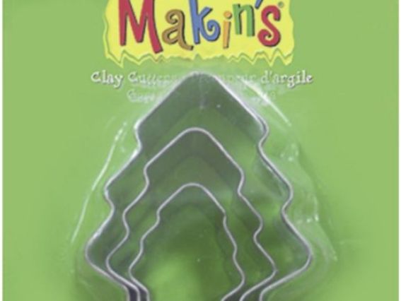 Набор металлических форм (каттеров) Елка, 3 шт/уп, Makins Набор металлических форм (каттеров) Елка, 3 шт/уп, Makins