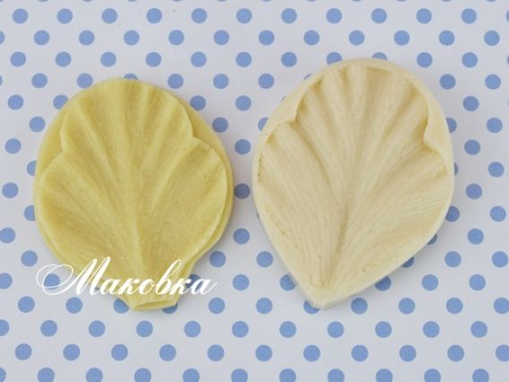 Набор молд и вайнер Лепесток пиона 16.01, размер 7х5,5 см