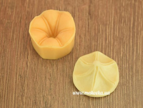 Набор молд и вайнер Цветок вьюнка 18.01, размер 3,5х3,5х2см