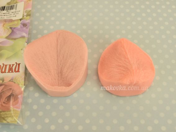 Набор молд и вайнер Лепесток розы бокальной, 08.03, 4х4,5 см