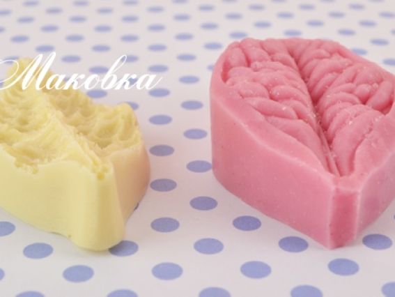 Набор молд и вайнер 03.01 Лист розы, размер 3х5 см Чудесина