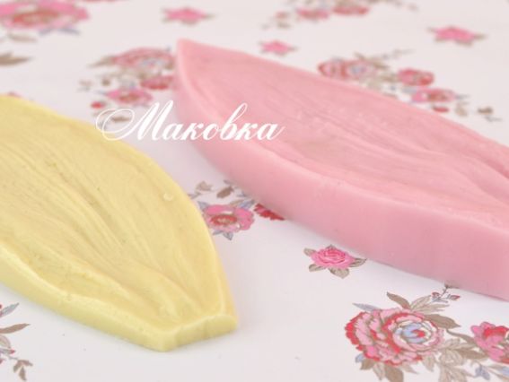 Набор молд и вайнер Лепесток лилейных узкий, 05.02, 11х4 см