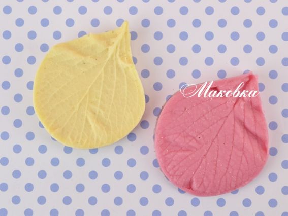 Набор молд и вайнер Лист круглый 06.01, размер 5,5х6,5 см