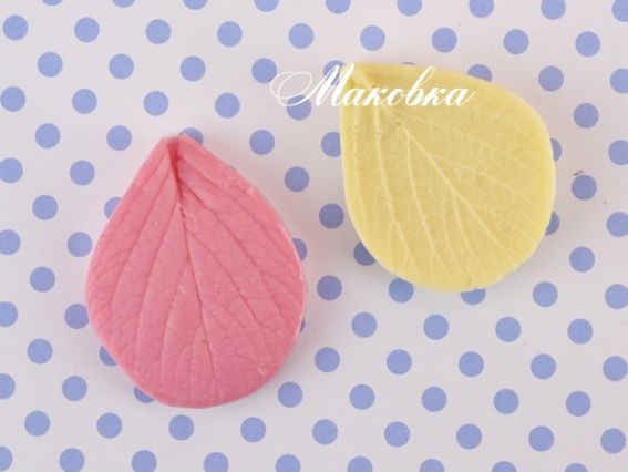 Набор молд и вайнер Лист круглый 06.03, размер 4,5х3,5 см