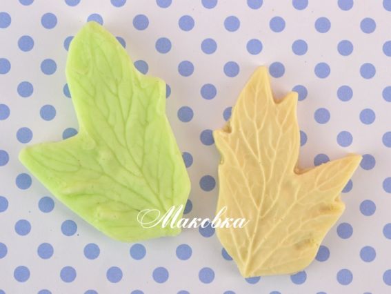 Набір молд і вайнер Лист фігурний 07.04, розмір 4,5х3 см Набір молд і вайнер Лист фігурний 07.04, розмір 4,5х3 см