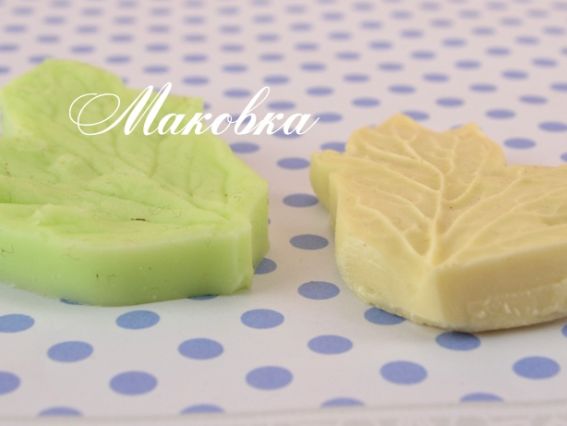 Набір молд і вайнер Лист фігурний 07.04, розмір 4,5х3 см Чудесина