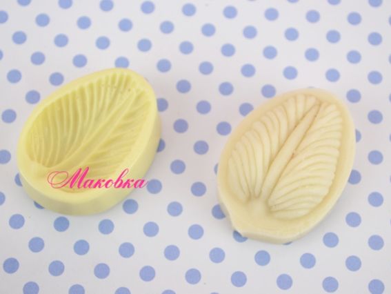 Набор молд и вайнер Лепесток Тюльпана мини 13.02, размер 4,5х3,5 см и 4х3 см