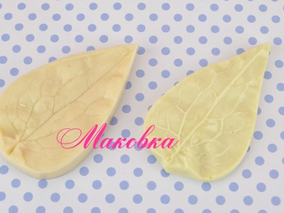 Набор молд и вайнер Лист Клематиса 14.01, размер 8х4,5 см