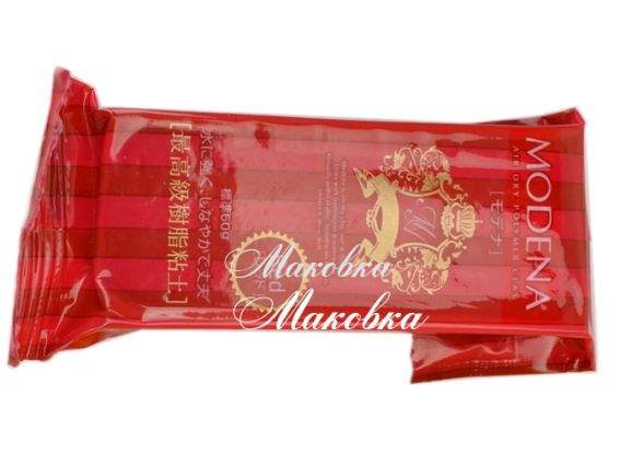 Пластика самозатвердевающая Modena Padico (Япония), 60 г, красная Пластика самозатвердевающая Modena Padico (Япония), 60 г, красная