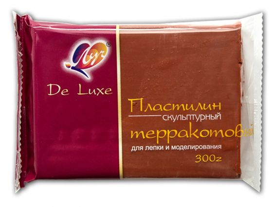 Пластилін Скульптурний Луч, колір Теракотовий , 300г, 29С1698-08 Пластилін Скульптурний Луч, колір Теракотовий , 300г, 29С1698-08