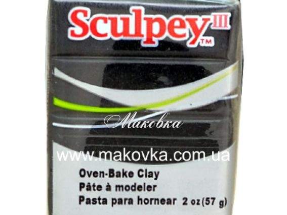 Пластика Sculpey III 57г, Черная 042 Пластика Sculpey III 57г, Черная 042