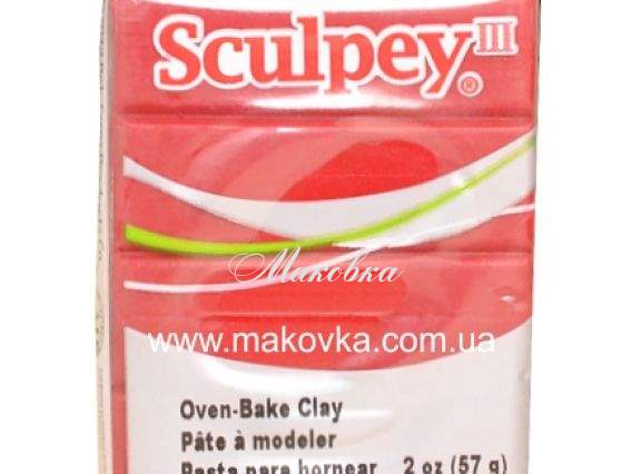Пластика Sculpey III 57г, Красная 083 Пластика Sculpey III 57г, Красная 083