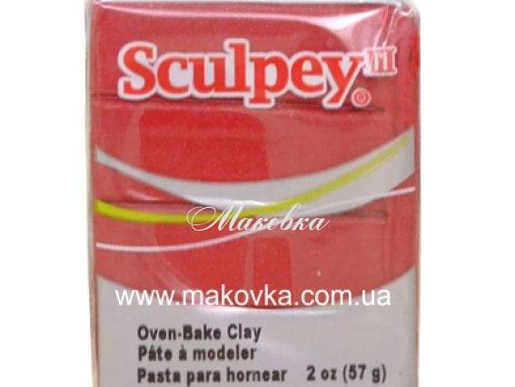 Пластика Sculpey III 57г, Красная перламутровая 1140 Пластика Sculpey III 57г, Красная перламутровая 1140