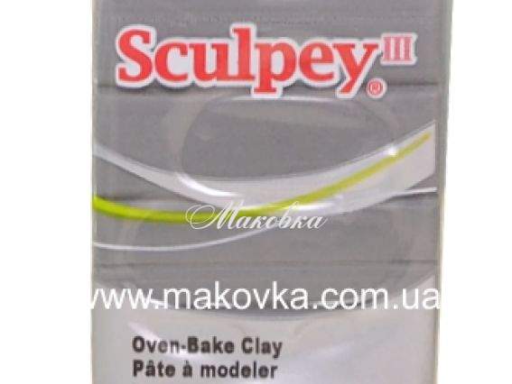 Пластика Sculpey III 57г, Серая 1645 Пластика Sculpey III 57г, Серая 1645