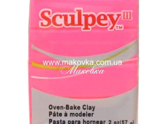 Пластика Sculpey III 57г, Темно-розовая 503