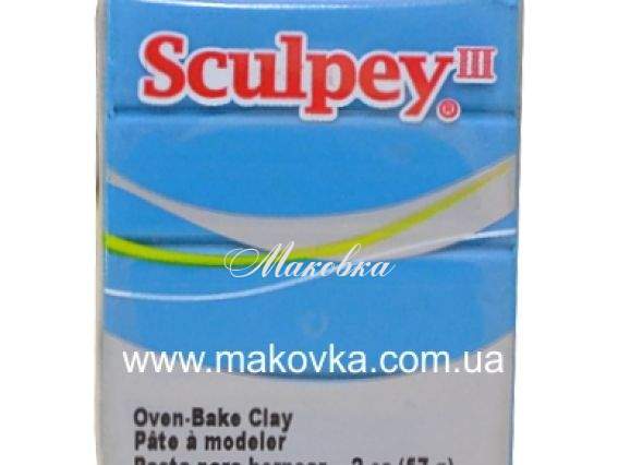Пластика Sculpey III 57г, Бирюзовый 505 Пластика Sculpey III 57г, Бирюзовый 505