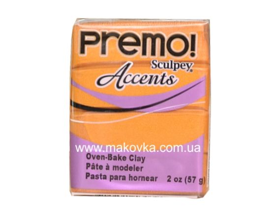 Пластика Premo Accents Sculpey  PE02 5303 Золото 57г, Пластика Premo Accents Sculpey  PE02 5303 Золото 57г,